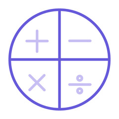 Fototapeta premium Math Symbols Icon