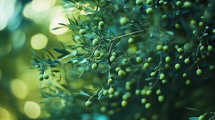 Serene Olive Grove: A Symphony of Green