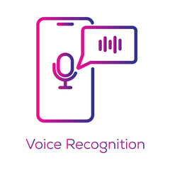 Voice Recognition Icon – AI-Enabled Voice Input and Processing System