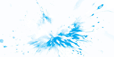Vector stylish blue watercolor paint stains background.