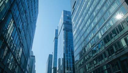 Fototapeta premium modern office building in the city