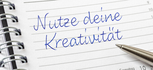  Eintrag in Terminkalender - Nutze deine Kreativit&auml;t
