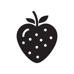 Fototapeta premium Valentine's Day Berry Sweet Love, vector, silhouette, illustration,