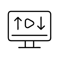 for streaming in hd icon, for streaming in hd line art - simple line art of for streaming in hd, perfect for for streaming in hd logos and icons and themed design