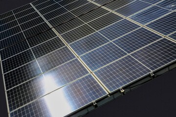 solar panels on a roof