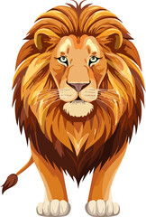 Obraz premium lion isolated ai generative