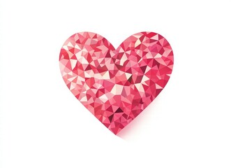 Obraz premium a heart shape with calligraphy text Happy Valentine's Day on a white background