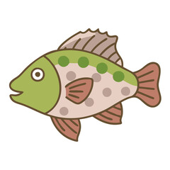 vector illustration of a fish