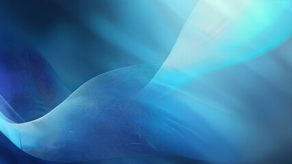 Naklejka premium Abstract blue wave design creates a serene atmosphere, perfect for modern, artistic projects or backgrounds