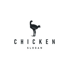 livestock design logo chicken farm simple minimalist silhouette for restaurant chicken