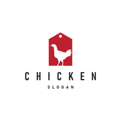 livestock design logo chicken farm simple minimalist silhouette for restaurant chicken
