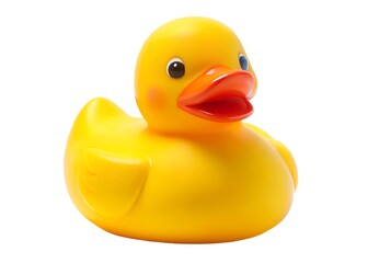 yellow rubber duck isolated