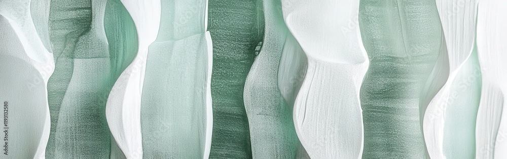 Poster Elegant texture in pastel mint and gray with soft pencil strokes creating a serene backdrop for creative projects