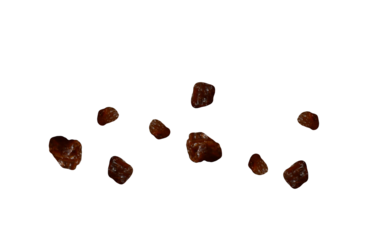 Raisins. On isolated transparent background.