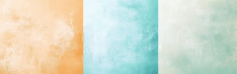 Obraz premium Abstract gradient fill transitioning from muted ochre to pastel teal for minimalist design purposes