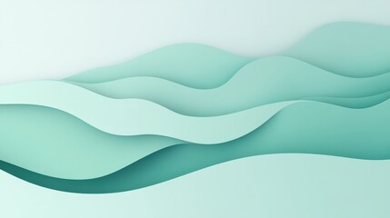 Fototapeta premium Abstract gradient design showcasing muted mint tones with subtle texture for a balanced aesthetic appeal