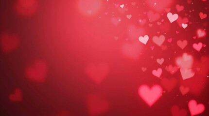 Romantic Valentine's Day Background with Soft Bokeh Lights