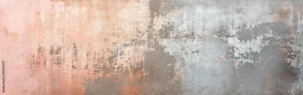 Poster sophisticated textured metal background transitioning from soft pewter gray to pale rose gold for mo