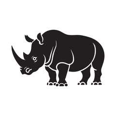 A Rhino Vector Silhouette is a stylized, scalable image of a rhinoceros created using vector graphics. This type of graphic is characterized by its crisp, clean lines and solid