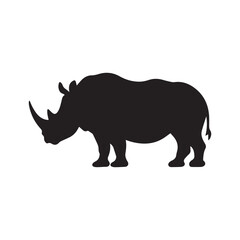 A Rhino Vector Silhouette is a stylized, scalable image of a rhinoceros created using vector graphics. This type of graphic is characterized by its crisp, clean lines and solid, filled shapes that for