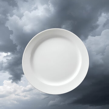 white cup on blue sky
