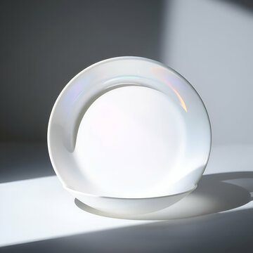 glass sphere on a white background