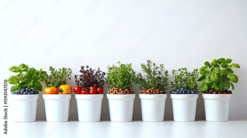Poster 12011935 47 a balanced meal preparation scene highlighting nutrition and portion control stock photo