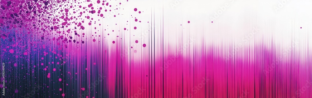 Poster magenta and electric colors create a vibrant gradient, blending seamlessly in a modern abstract desi