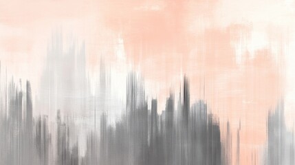 Gradient of minimalist pencil strokes in pastel colors creates a soft and calming background with subtle depth and movement