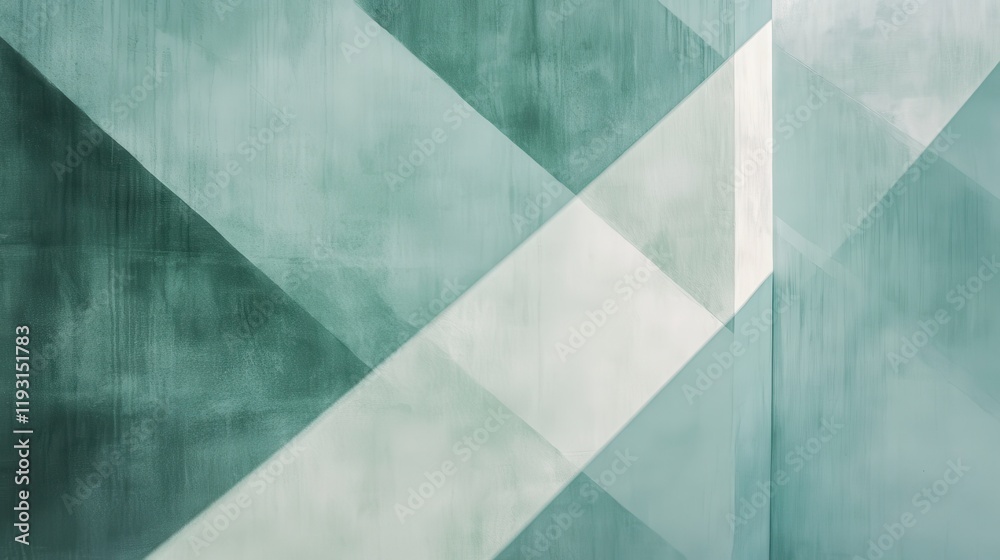 Poster elegant design of muted mint pencil strokes creating a calm and soothing atmosphere on a textured su