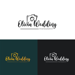 Photography logo. Camera photography logo icon vector illustration