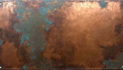 Rustic embossed copper with aged patina and faint ridges