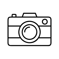 safari photography camera icon, safari photography camera line art - simple line art of safari photography camera, perfect for safari photography camera logos and icons and themed design