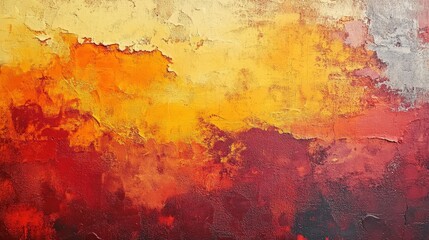 Abstract Gradient Art with Fiery Yellow, Orange, Coral, and Red Hues Blending Seamlessly for a Dynamic Visual Experience