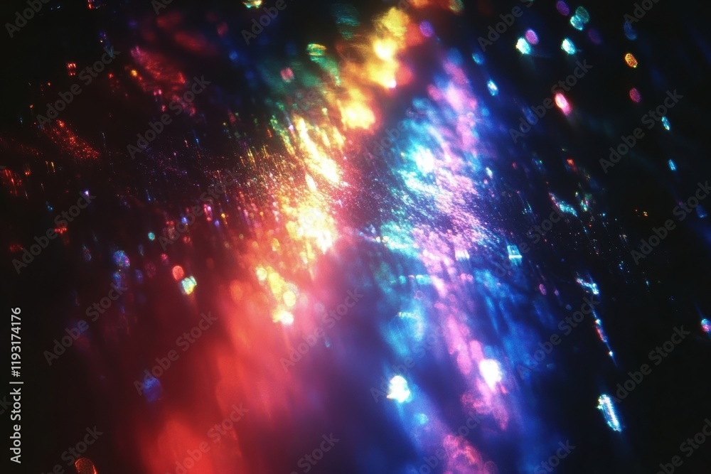 Poster colorful abstract light patterns creating a mesmerizing visual experience, perfect for background or
