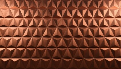 Textured embossed copper background with sharp triangular details