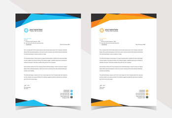 Letterhead template design