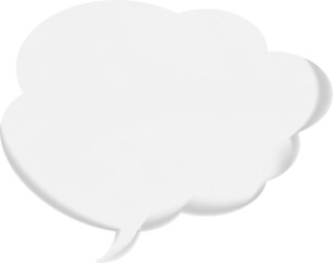 The speech bubble is voluminous.