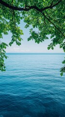 sea ​​with copy space vertically 9:16