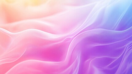 Obraz premium Abstract colorful silk waves with a smooth gradient from pink to blue