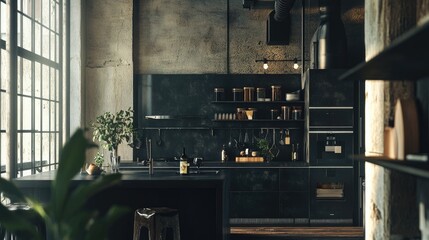 a beautifully designed kitchen with modern appliances, an island, and stylish decor, perfect for culinary enthusiasts