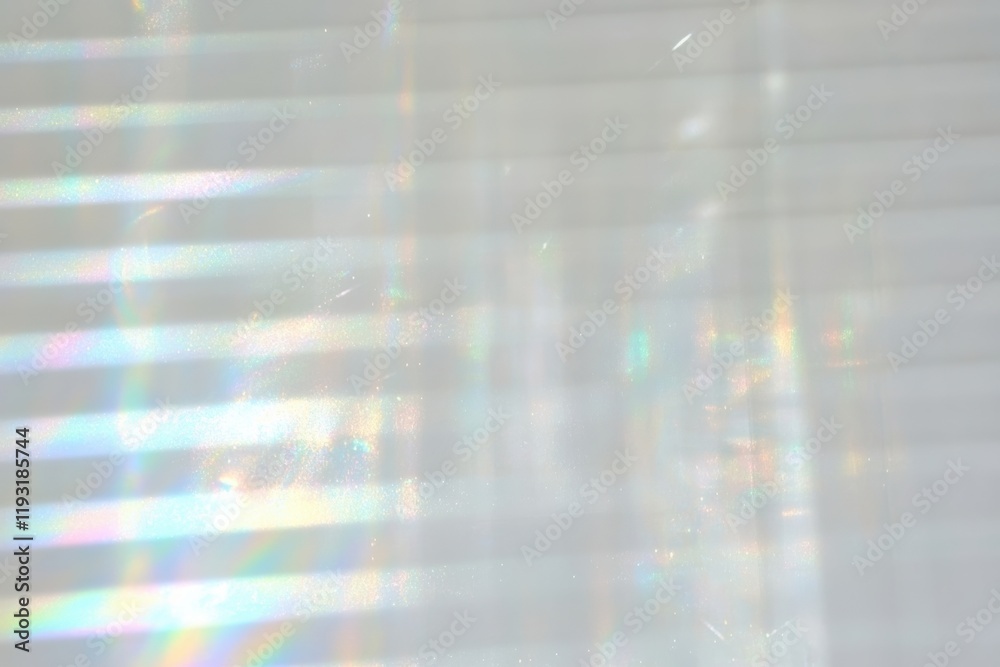 Poster abstract light reflections create a vibrant pattern on a textured surface, adding a dreamy visual ef