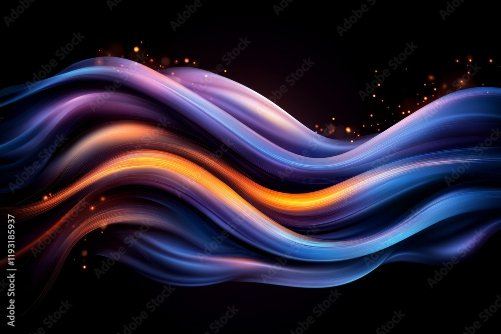 Aufkleber a clean vector design of fireworks with curved trails and soft, glowing edges, suitable for festive 