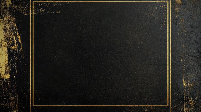 A clean and professional award template in black and gold, ready for customization.