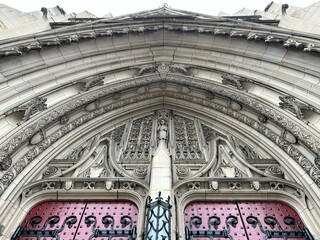 Church Facade Downtown Pittsburgh City