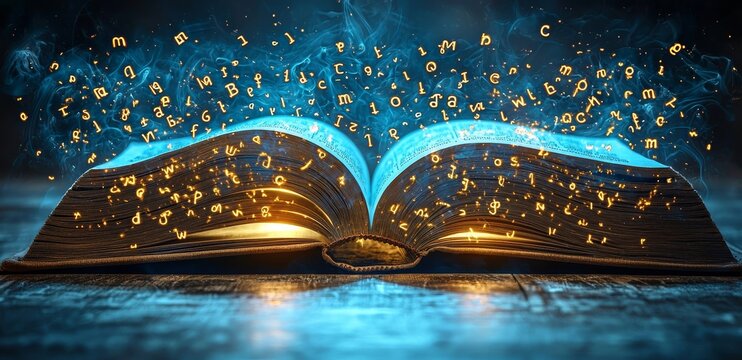 Education commences with a tree of knowledge being planted in the opening of a book in the library, with a radiant light journeying to the summit of success