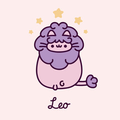 Leo Zodiac Signs Pusheen