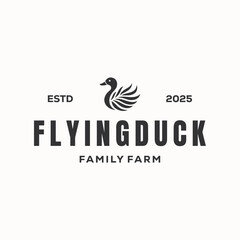 simple duck logo design