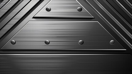 Corrugated Metal Texture Background with Cartoon Style V Figure