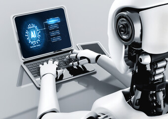 Generative AI virtual assistant tools for prompt engineer and end user snugly 3D illustration